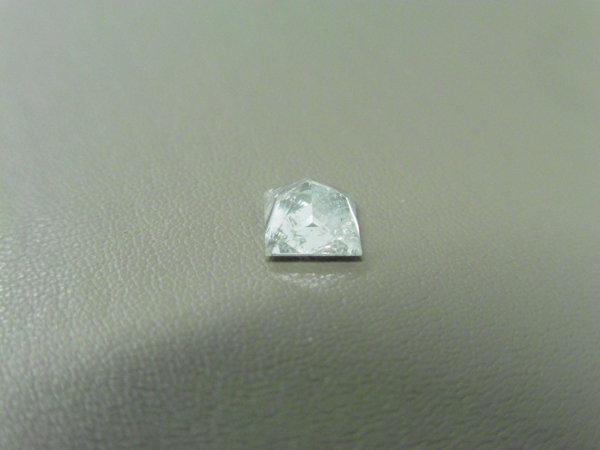 1.01ct enhanced princess cut diamond. H/I colour and I2 clarity. No certification but can be done - Bild 3 aus 4