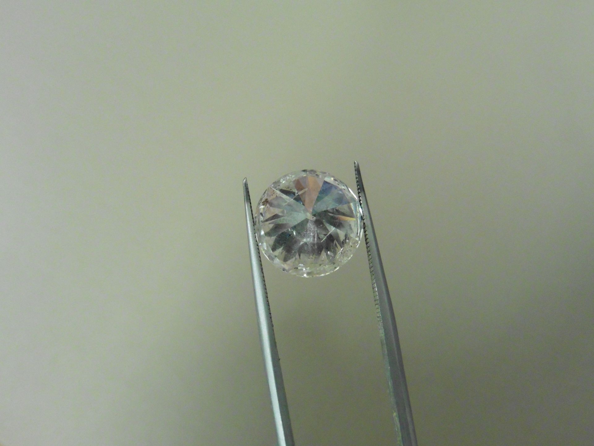 5.04ct natural loose briliant cut diamond. F colour and Il clarity. EGL certification. Valued at £ - Bild 2 aus 5