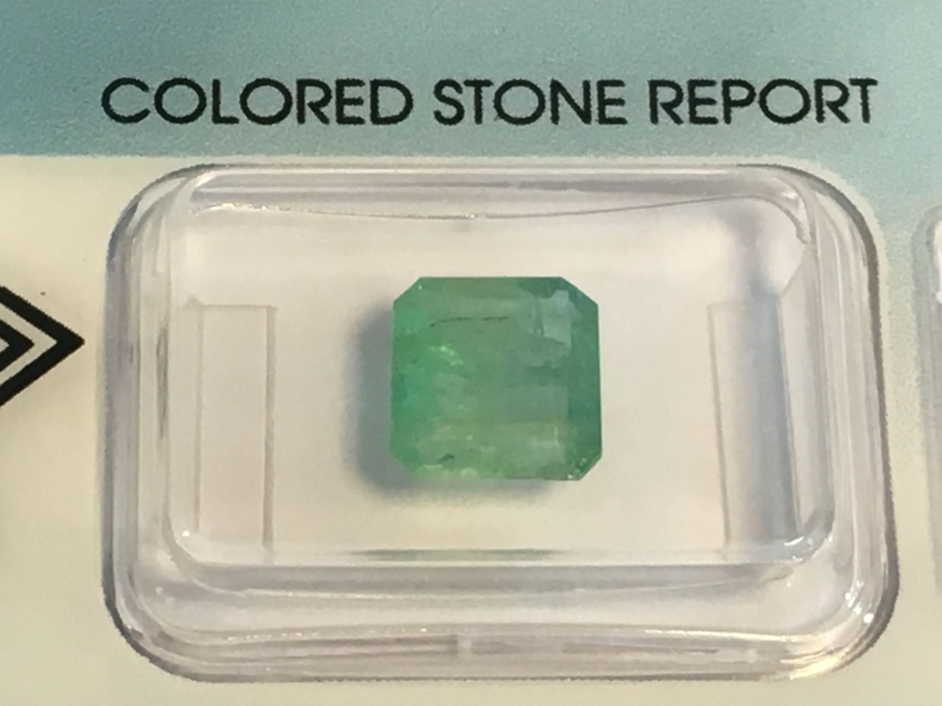 1.86ct Natural Emerald with IGI Certificate - Image 2 of 3