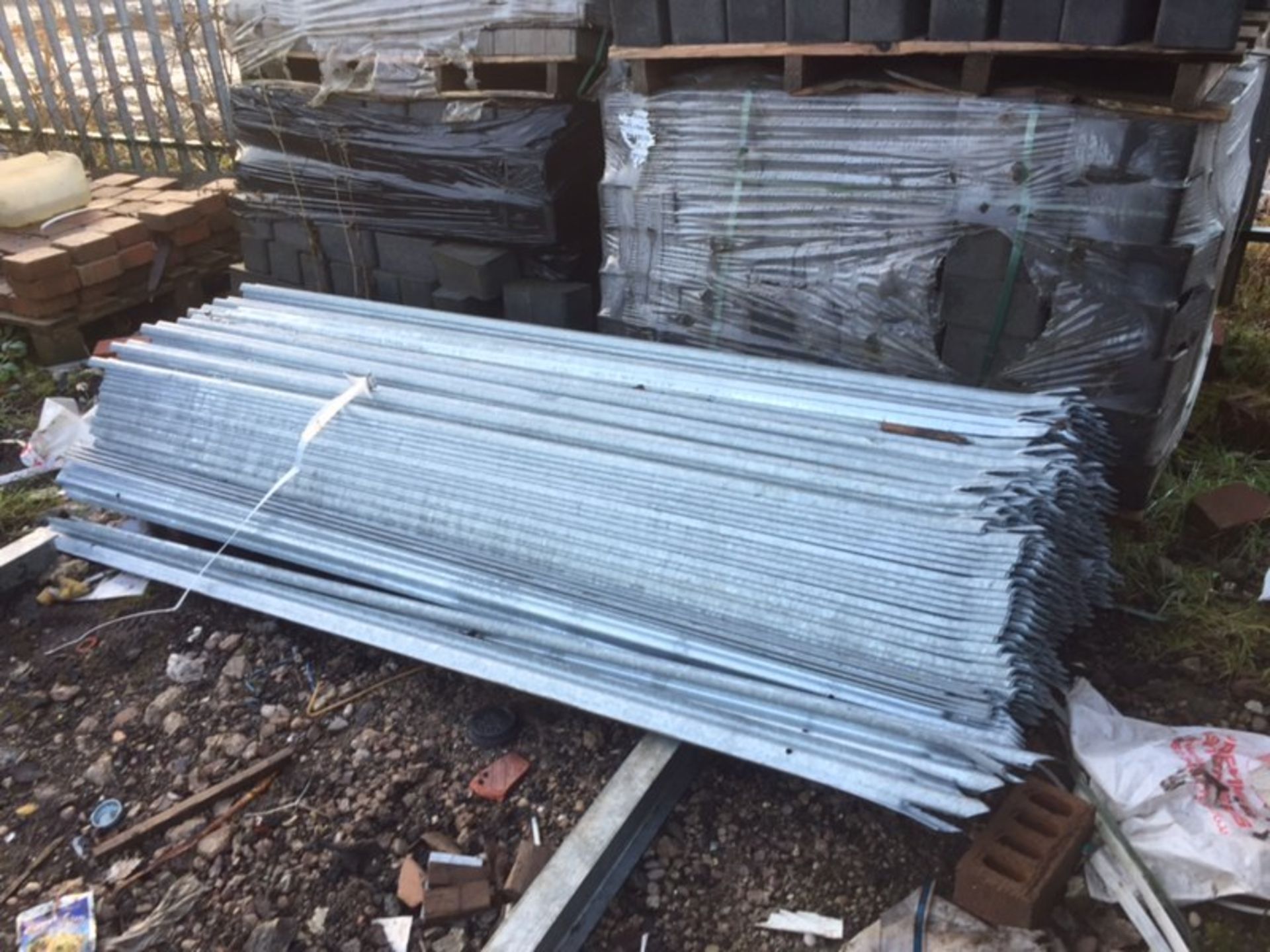 63m of New 1750mm Palisade Fencing