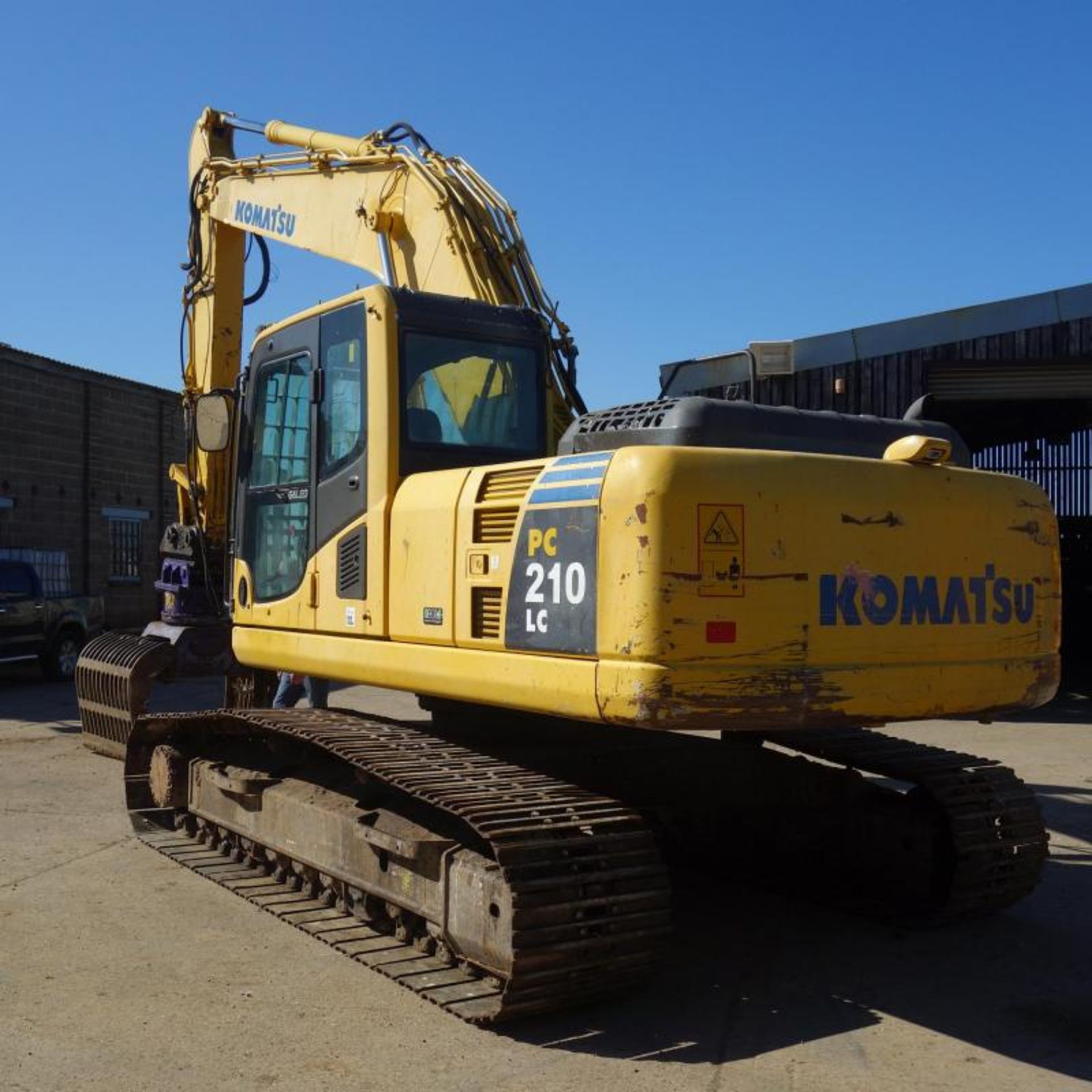 2008 KOMATSU PC210LC WAST HANDLER, 15000 HOURS FROM NEW - Image 4 of 14