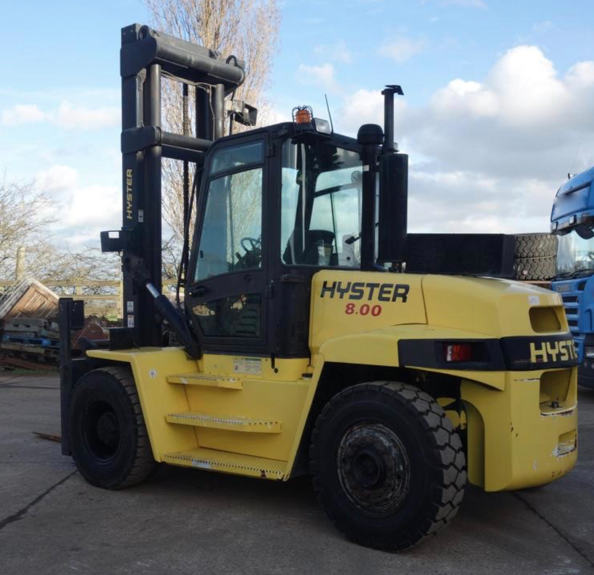 2005 HYSTER H8.00XM 8 TON FORKLIFT, 7325 HOURS FROM NEW