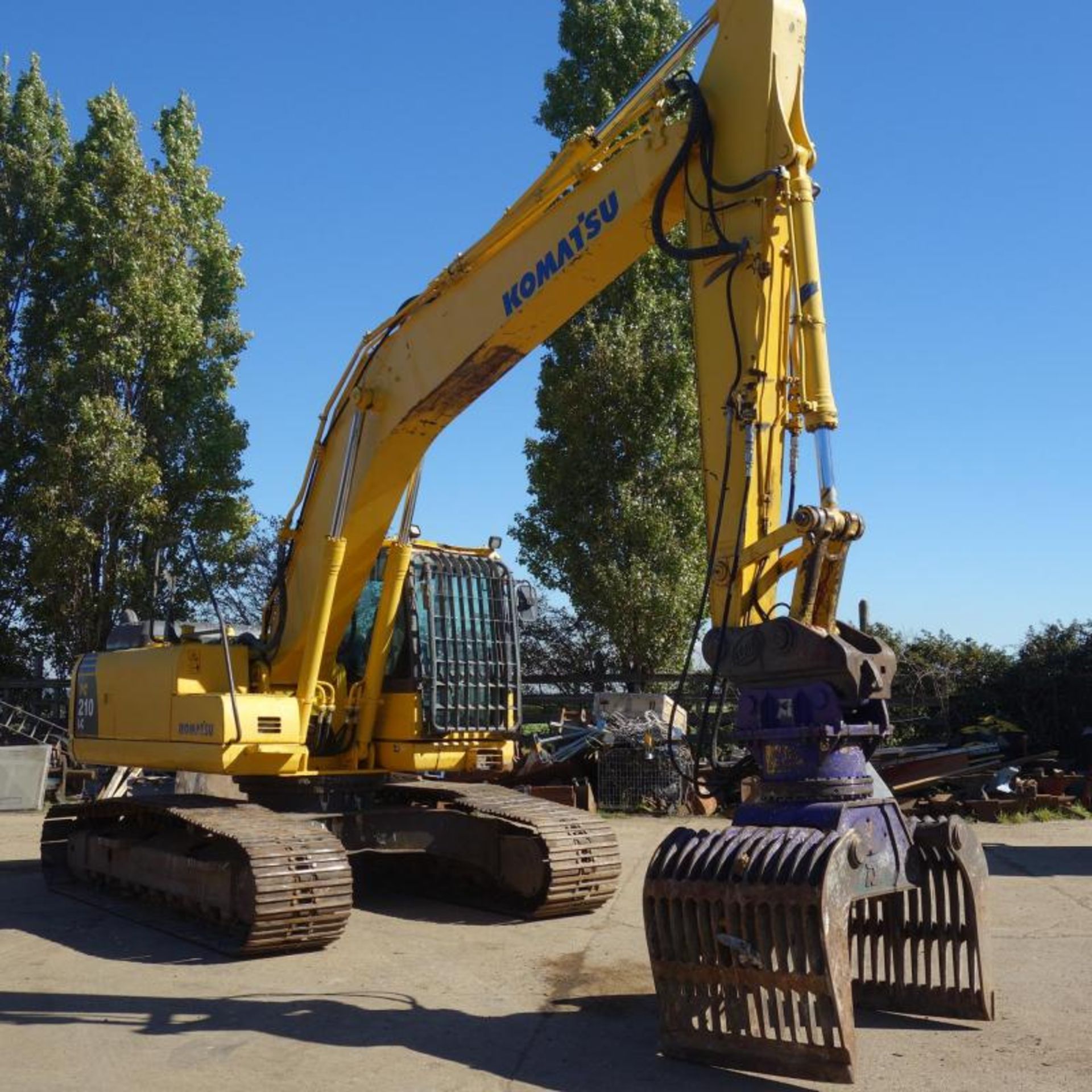 2008 KOMATSU PC210LC WAST HANDLER, 15000 HOURS FROM NEW - Image 3 of 14