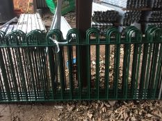 10 x New Green Bow Top Fence Panels