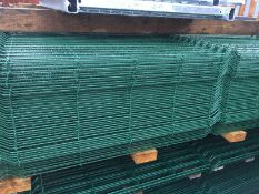 100 x New Green Mesh Fence Panels 1750mm high x 3000mm wide.