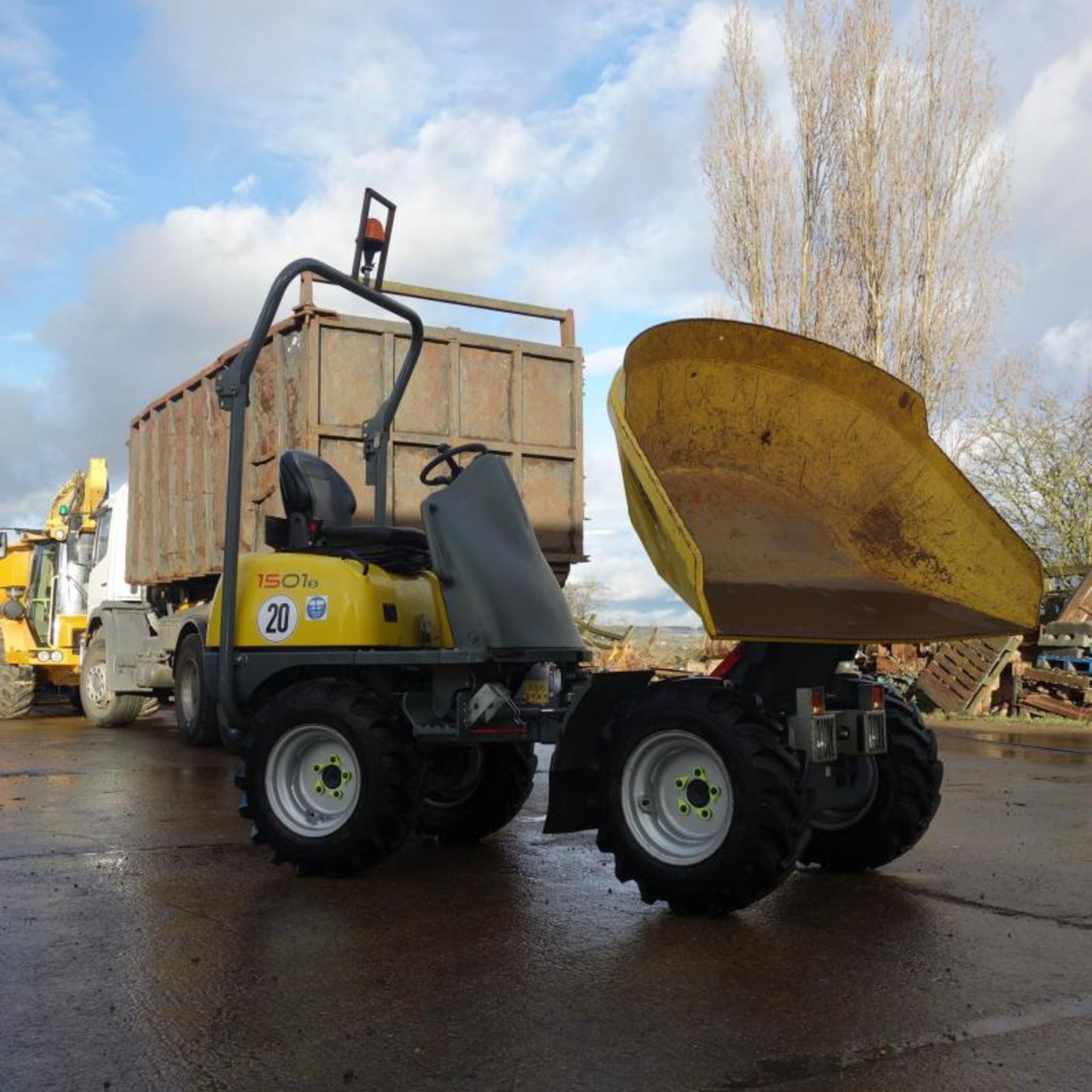 2015 WACKER NEUSON 1501S SWIVEL DUMPER, 482 HOURS FROM NEW - Image 7 of 11