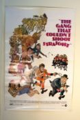 ORIGINAL 1970's MGM CINEMA POSTER - THE GANG THAT COULDN'T SHOOT STRAIGHT - 71 OF 368