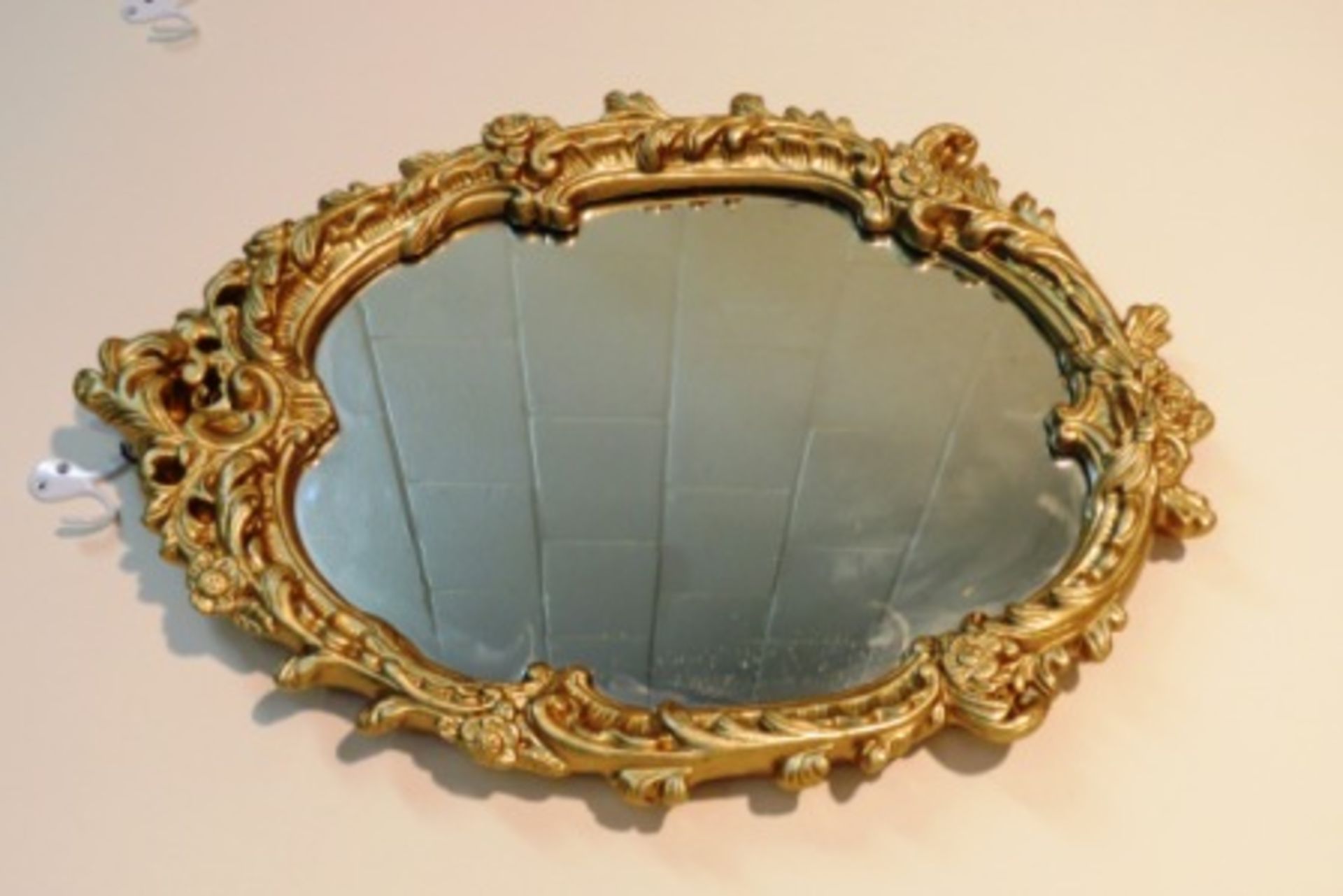 DECORATIVE GOLD FRAMED MIRROR - L60CM X W45CM - Image 2 of 2