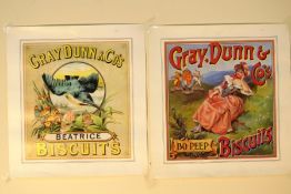 2 x VINTAGE GRAY DUNN & CO POSTERS