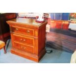 EXQUISITE SHELL INLAID CHEST OF DRAWERS - QUALITY PERIOD FURNITURE