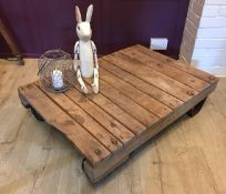 Vintage Trolly Cart Coffee Table
