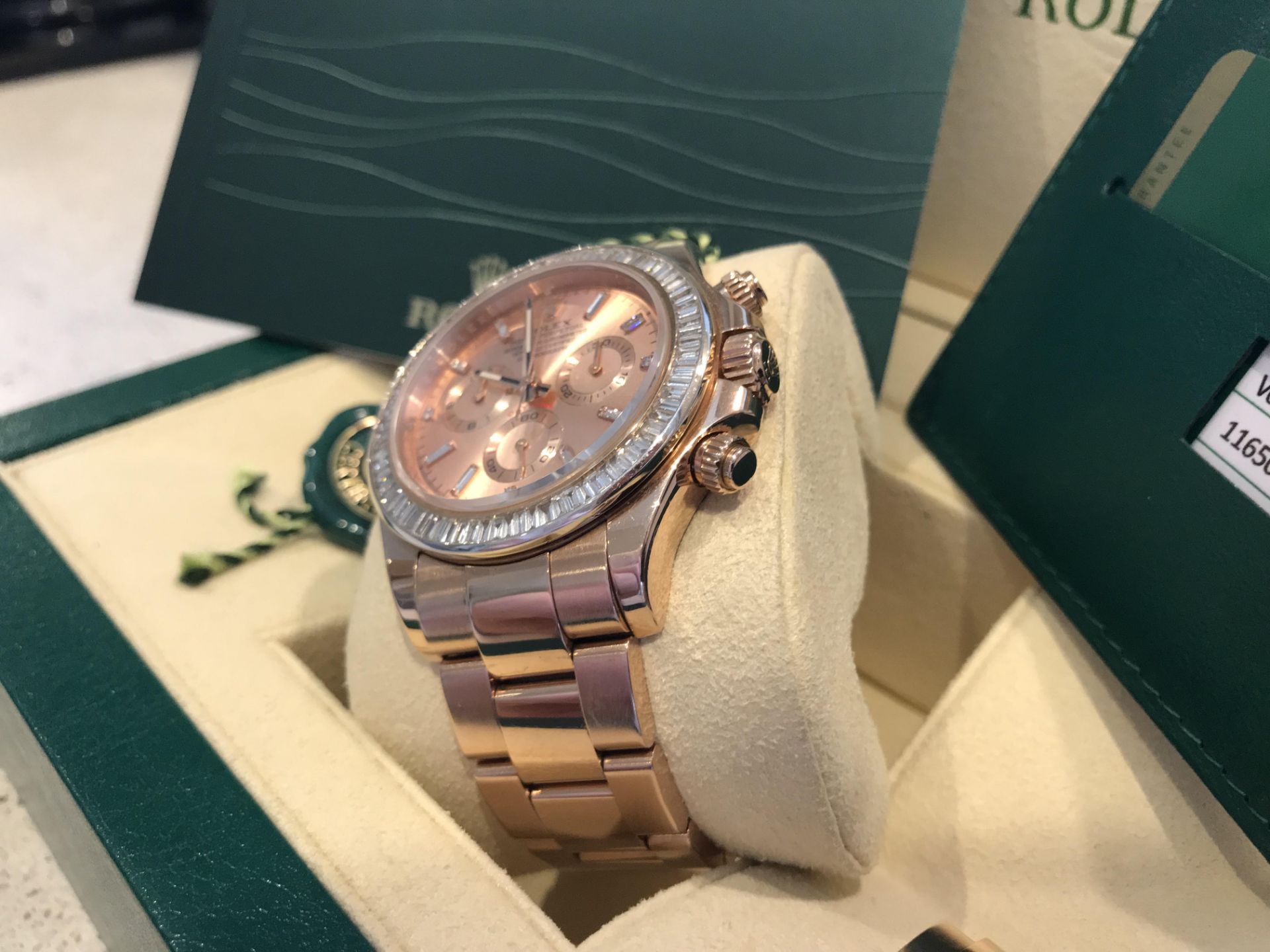 2016 Rolex Daytona 116505 Box & Papers (Princess Cut Baguette Bezel) - Image 8 of 13