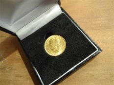 Full Sovereign, 22 Carat Gold 191. King George V D G . BRITT . OMN . REX F.D IND IMP