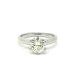 Certificated 1.45ct Diamond Single Stone Ring