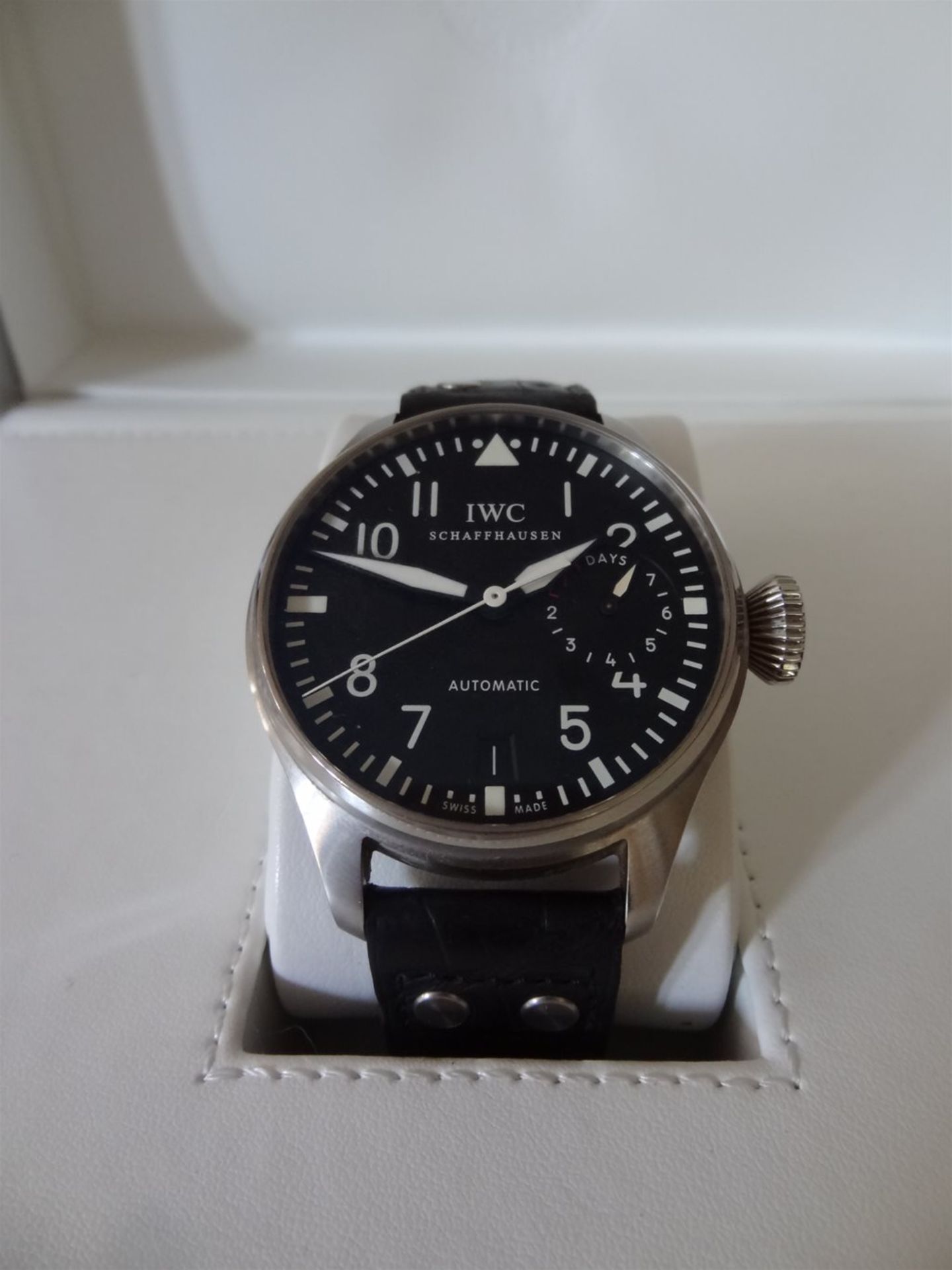 IWC Schaffhausen, Big Pilot Automatic Stainless Steel Gentlemans' Wristwatch IW500401 - Image 4 of 9