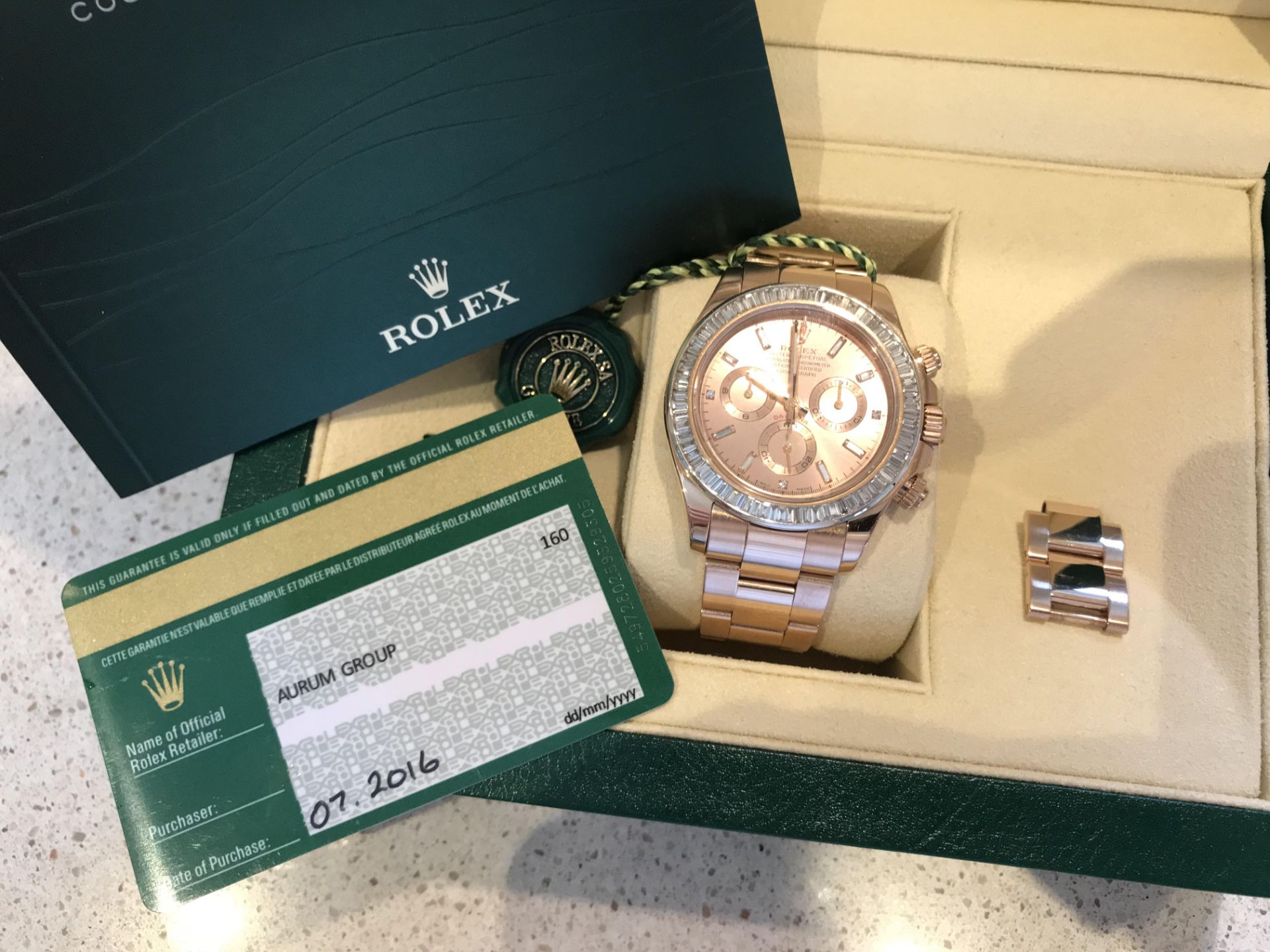 2016 Rolex Daytona 116505 Box & Papers (Princess Cut Baguette Bezel) - Image 13 of 13