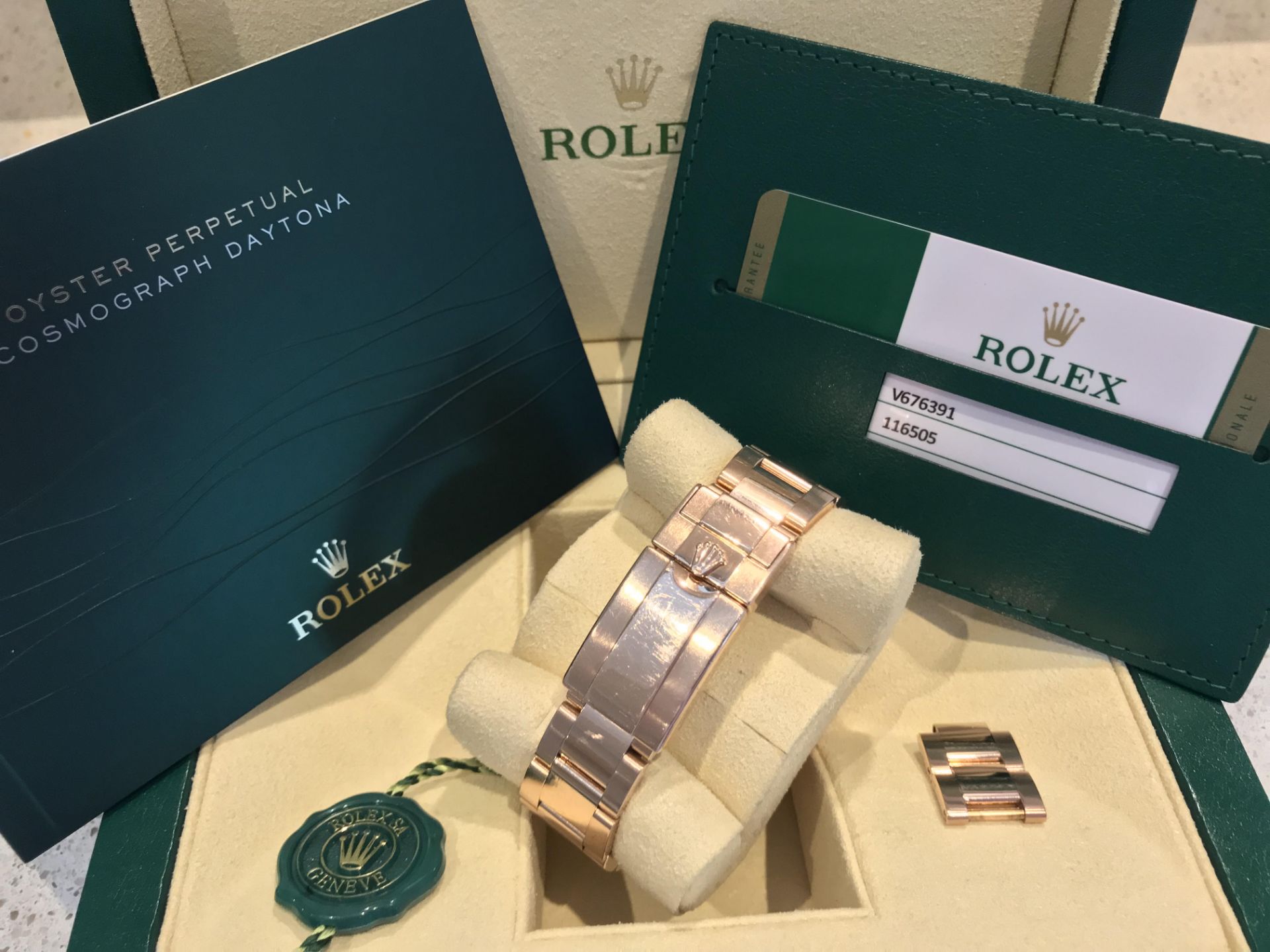 2016 Rolex Daytona 116505 Box & Papers (Princess Cut Baguette Bezel) - Image 10 of 13