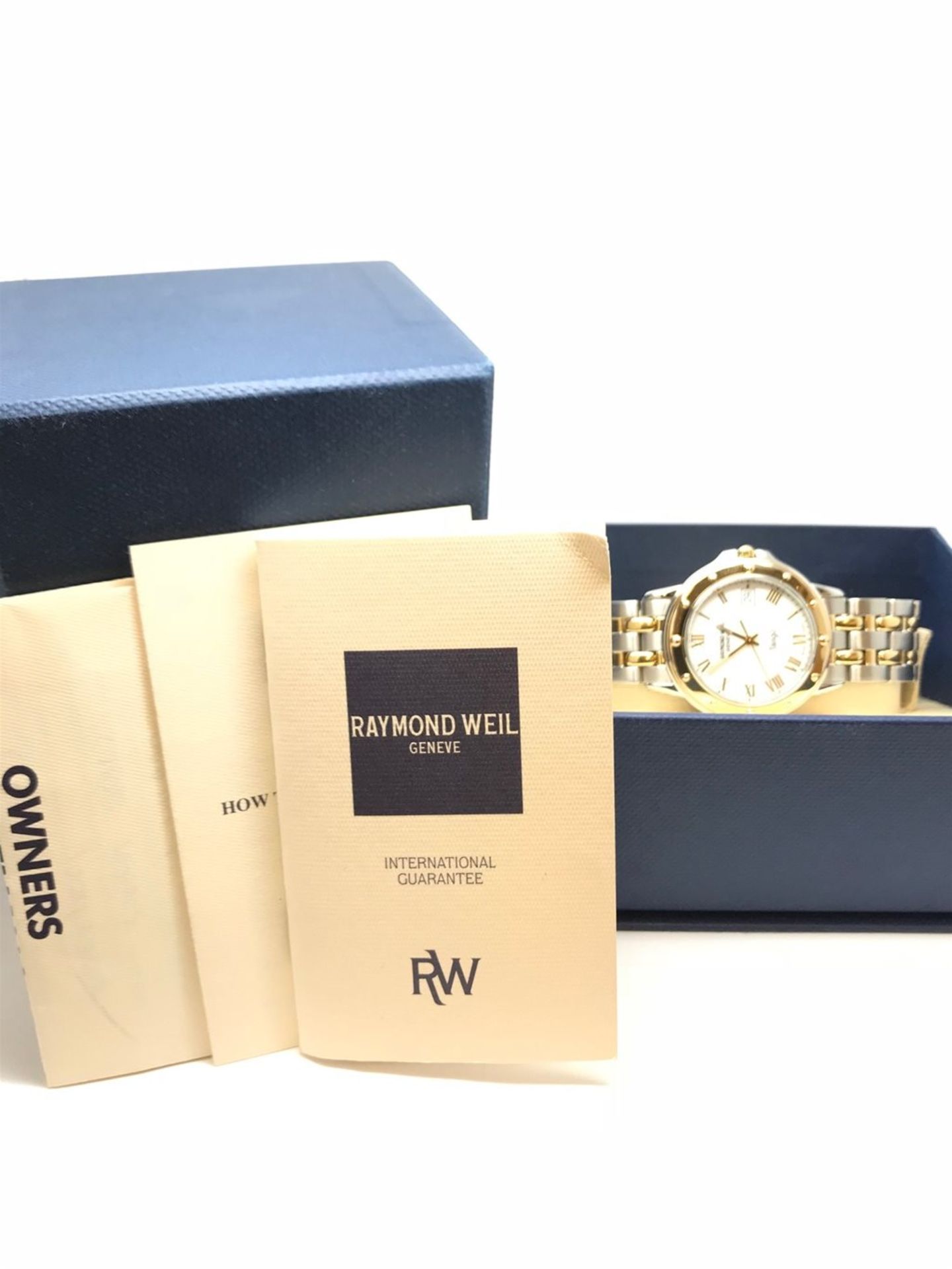 RAYMOND WEIL Tango 5560 Mens - 2002 - Box & Papers - Steel & Gold - 12 Month Warranty - Image 4 of 4