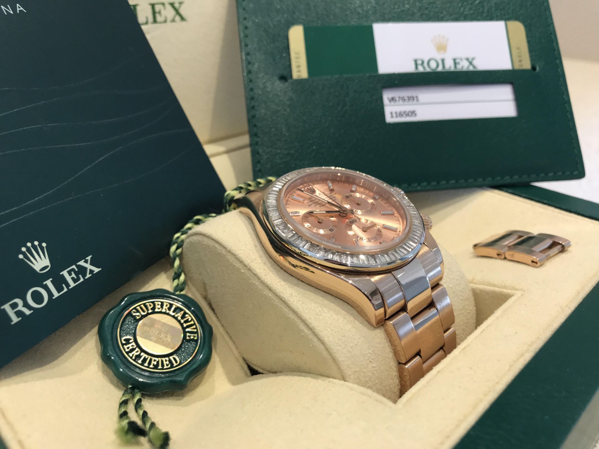 2016 Rolex Daytona 116505 Box & Papers (Princess Cut Baguette Bezel) - Image 3 of 13