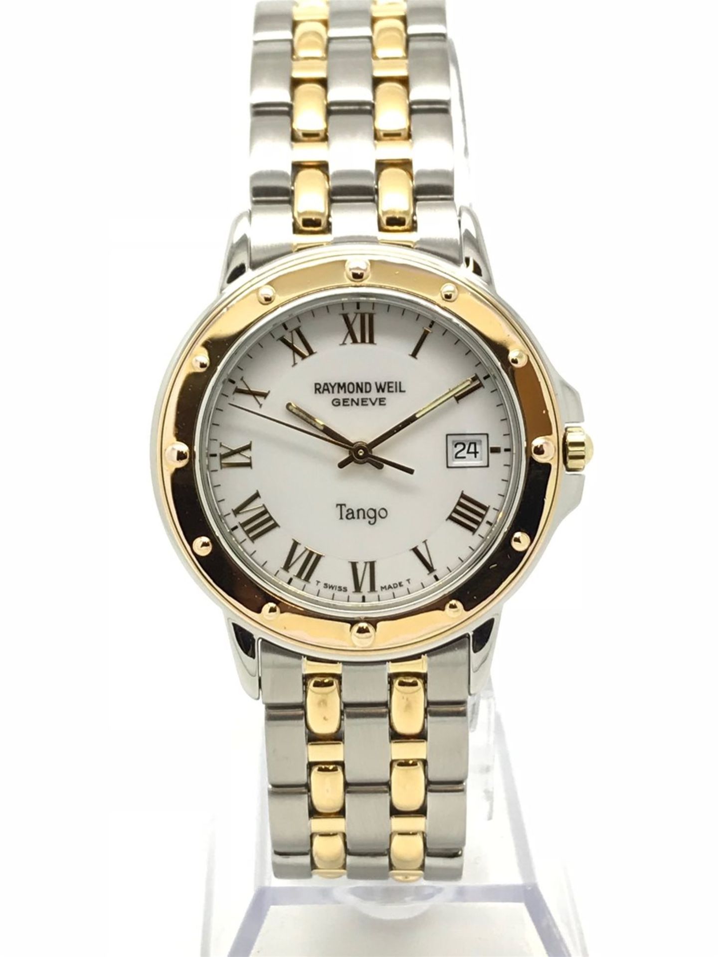 RAYMOND WEIL Tango 5560 Mens - 2002 - Box & Papers - Steel & Gold - 12 Month Warranty - Image 2 of 4