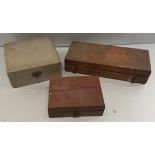 Antique Vintage 3 x Boxes Containing Scientific Measuring Weights Includes Micro Weights