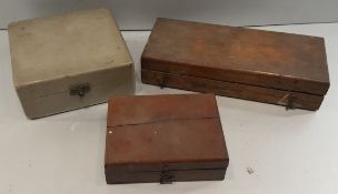 Antique Vintage 3 x Boxes Containing Scientific Measuring Weights Includes Micro Weights