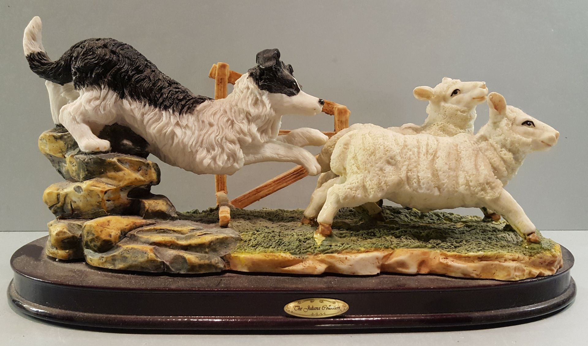 Juliana Collection Figure Group Sheepdog and Sheep