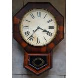 Antique Ansonia Regulator Wall Clock