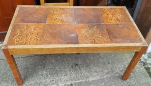 Retro Vintage Tiled Coffee Table NO RESERVE
