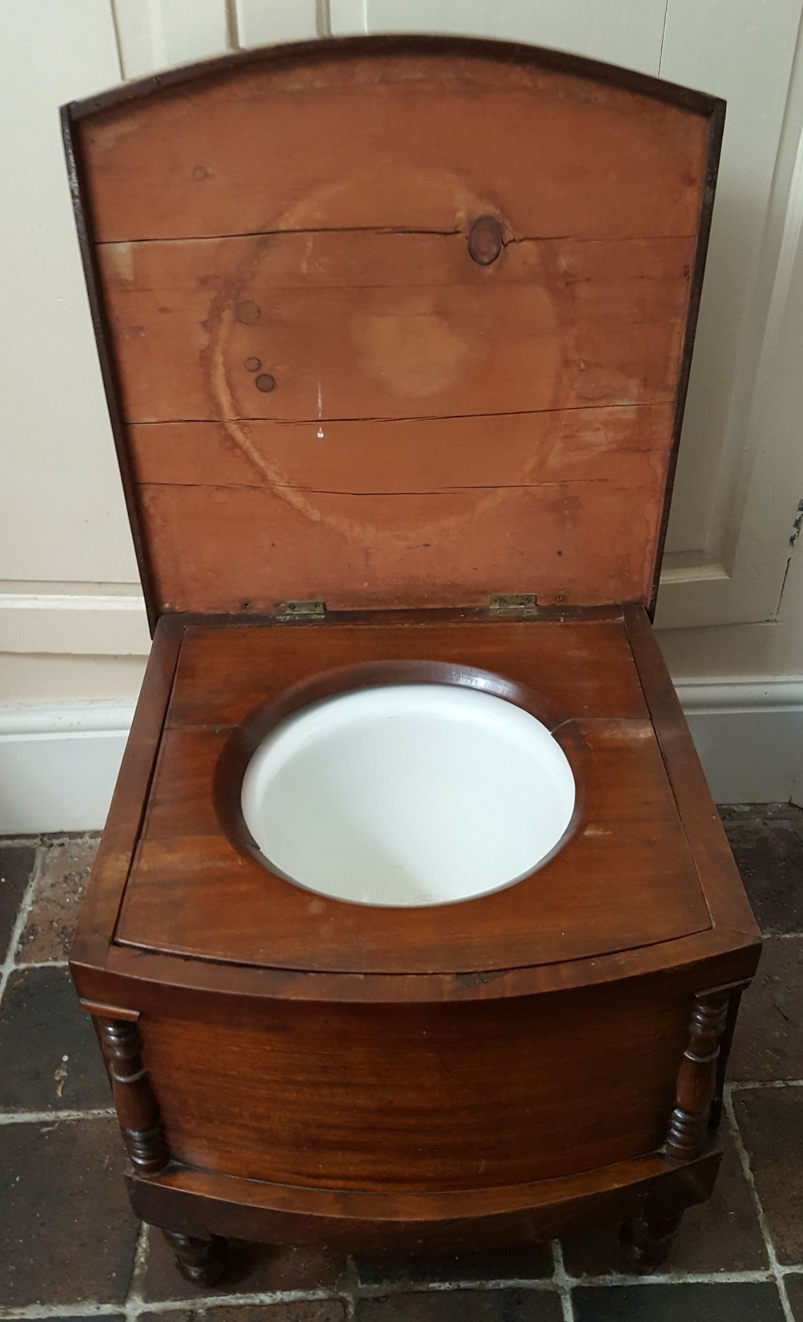 Antique Victorian or Earlier Commode with original pot - Bild 2 aus 3