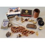 Vintage Retro Parcel Costume Jewellery & Other Items Includes Military Items