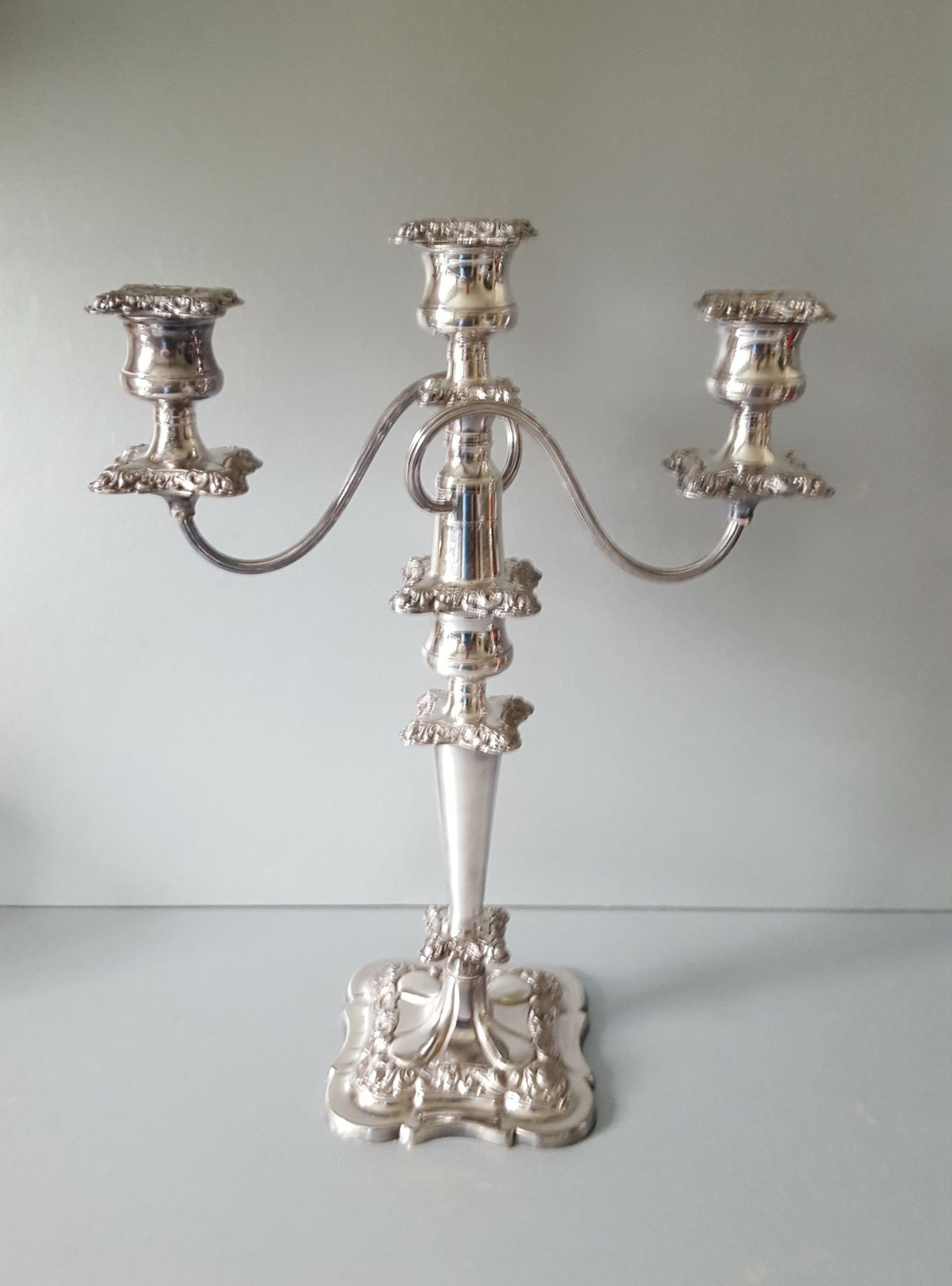 Vintage Retro 2 x Candelabra Silver Plated - Bild 2 aus 4