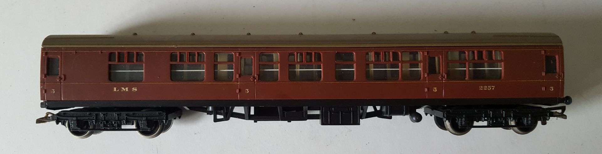 Vintage Retro 3 x Model Train Coaches 00 Guage Tri-ang & Hornby - Bild 2 aus 5