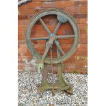 Antique Vintage Cast Iron Pump Wheel Possibly Railway Related