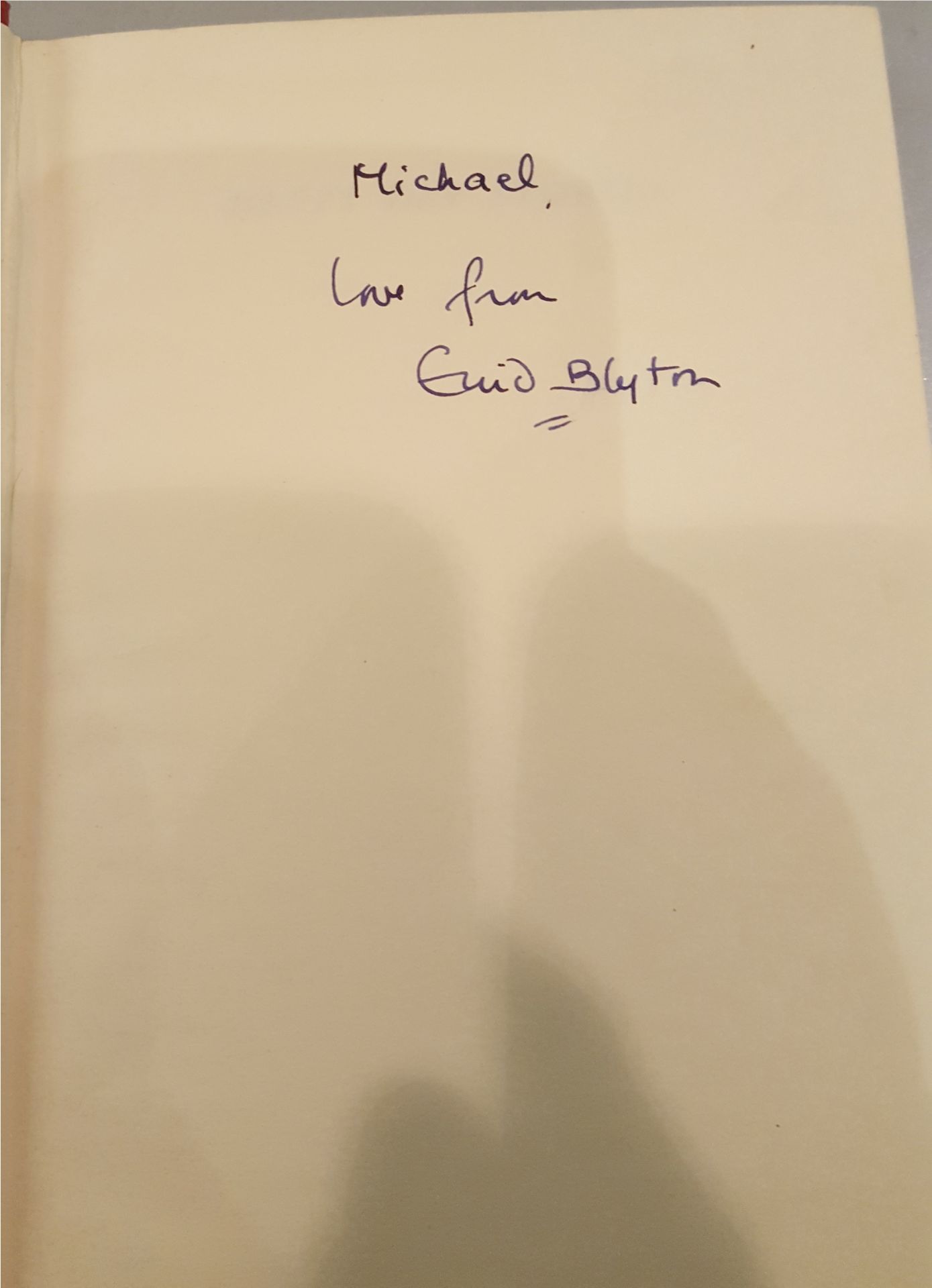 Vintage Retro 2 x Enid Blyton Hard Back Books 1 with Autograph. - Image 2 of 4