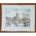 Vintage Limited Edition Print 45/50 Signed Lower Right V. Bowcott Country Scene. NO RESERVE