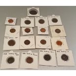 Antique Vintage 17 x Collectable Coins 1790 to 1968 UK & USA