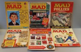 Vintage Retro 7 Mad Annual Magazines c1960's No Reserve