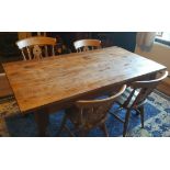 Vintage Farmhouse Table & Chairs