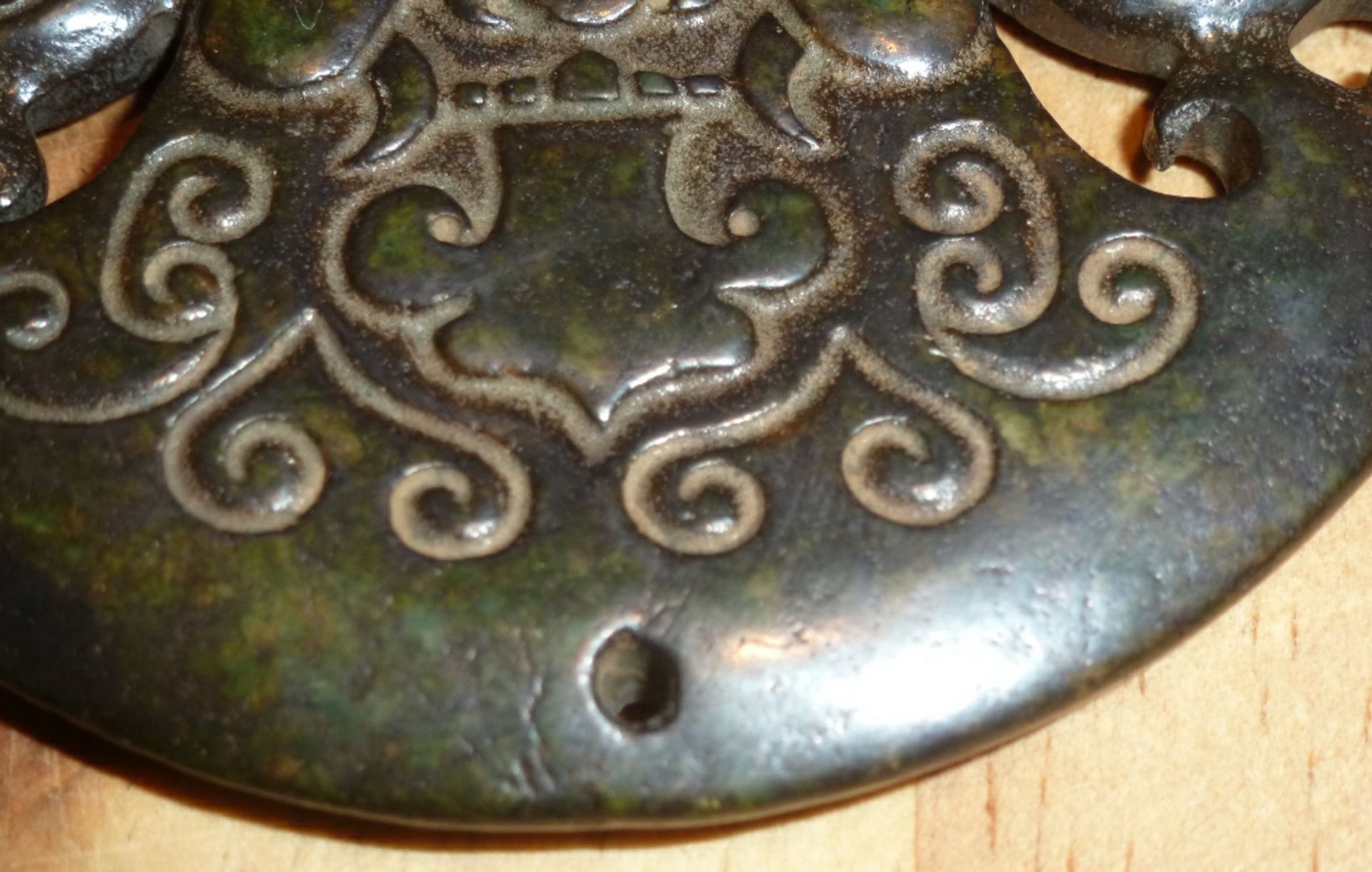 Vintage Retro Oriental Carved Stone Ornament - Image 3 of 5