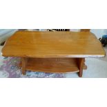 Vintage Retro Hand Made English Elm Coffee Table April 1975