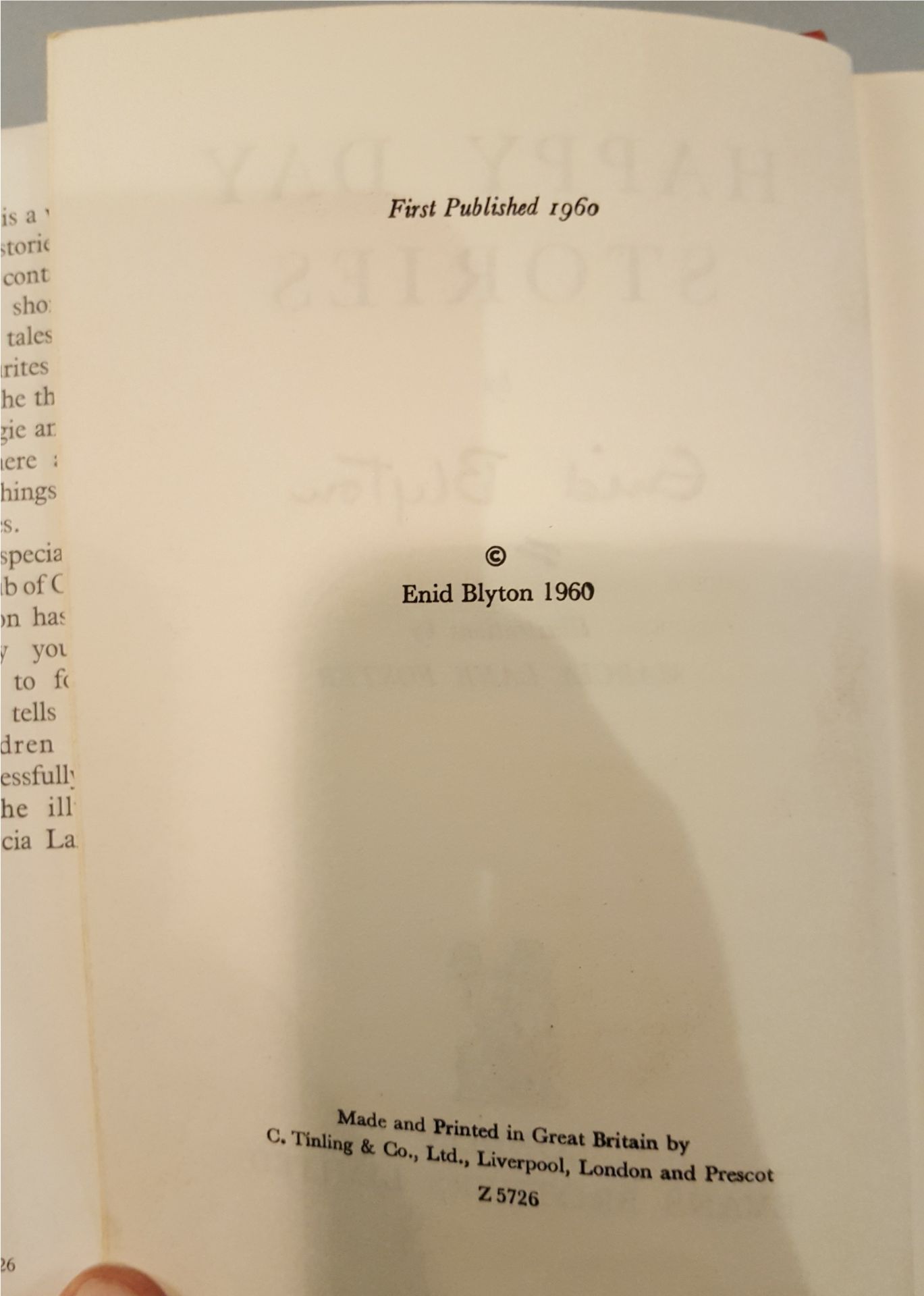 Vintage Retro 2 x Enid Blyton Hard Back Books 1 with Autograph. - Image 4 of 4