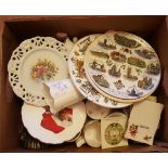 Vintage Retro Box China Includes Wedgwood Royal Doulton Collectable Bells NO RESERVE