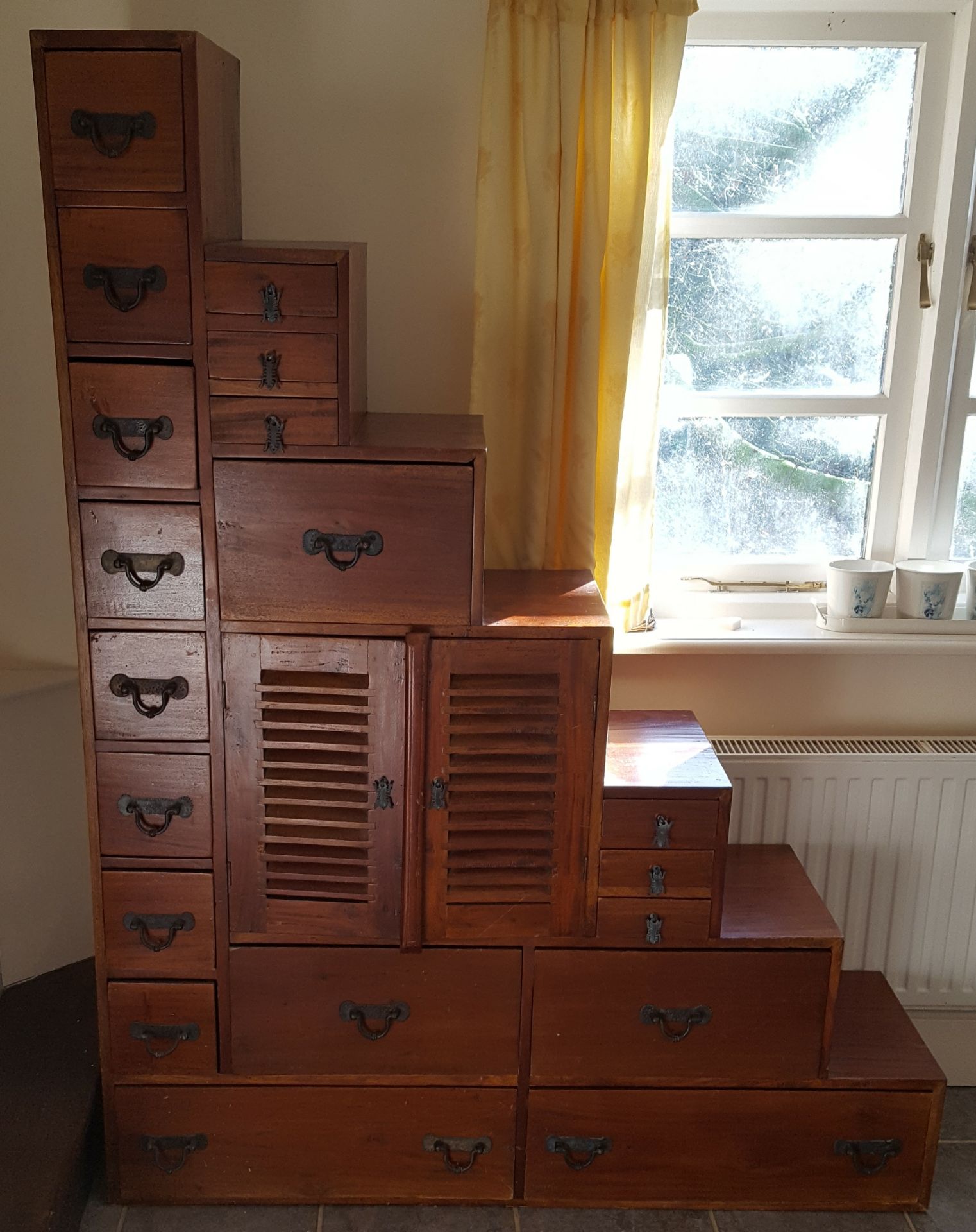 Vintage Retro Pidgeon Hole Style Storage Unit