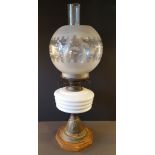 Antique English Made Duplex Oil Lamp