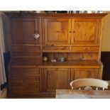 Vintage Handmade Bespoke Pine Farmhouse Dresser