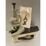 Vintage Retro Regent Scientific Microscope in Original Case NO RESERVE