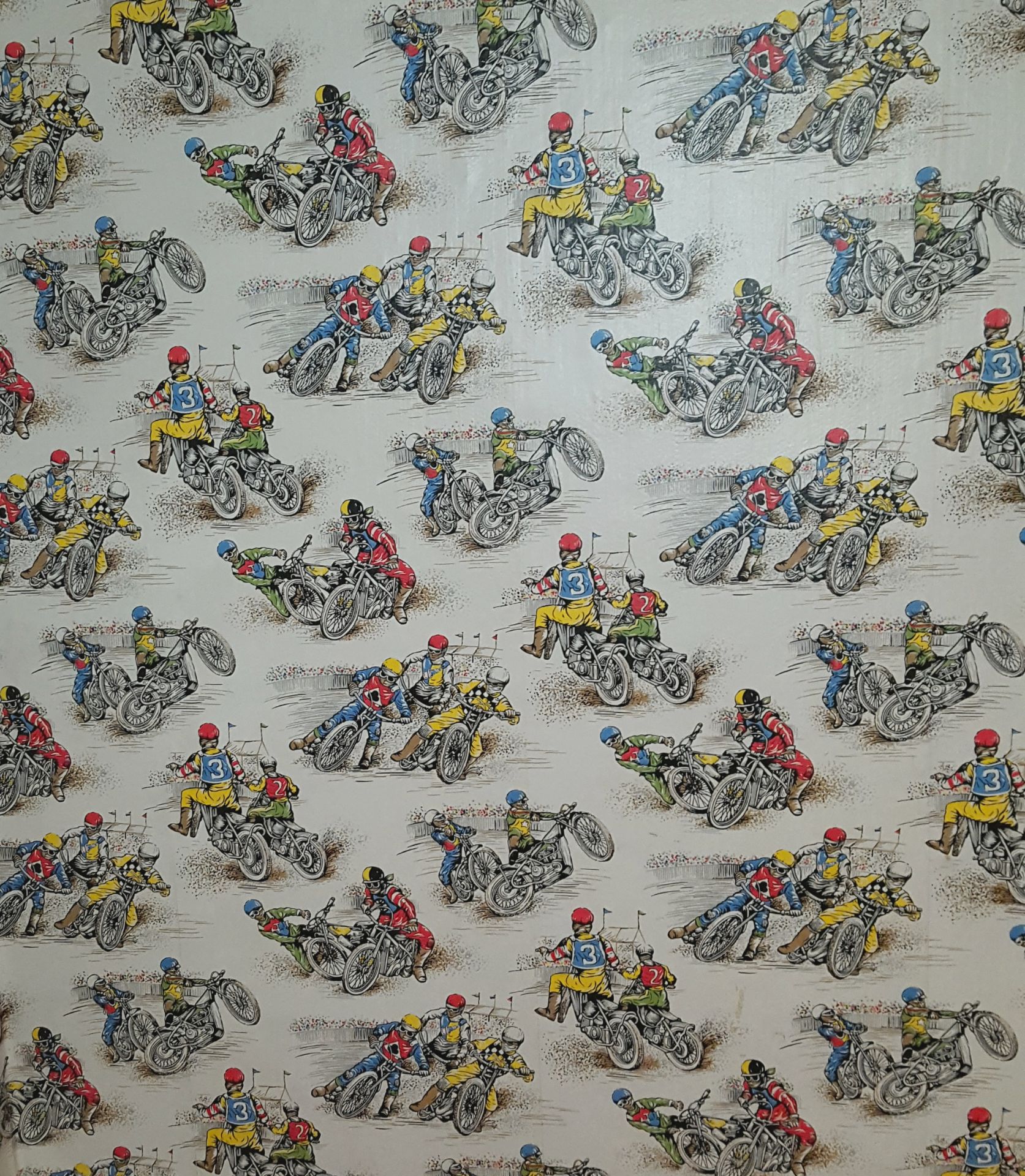 Vintage Retro Cascade Wall Paper 1960/70's Motorcycle Speedway Plus other wall paper - Image 4 of 4