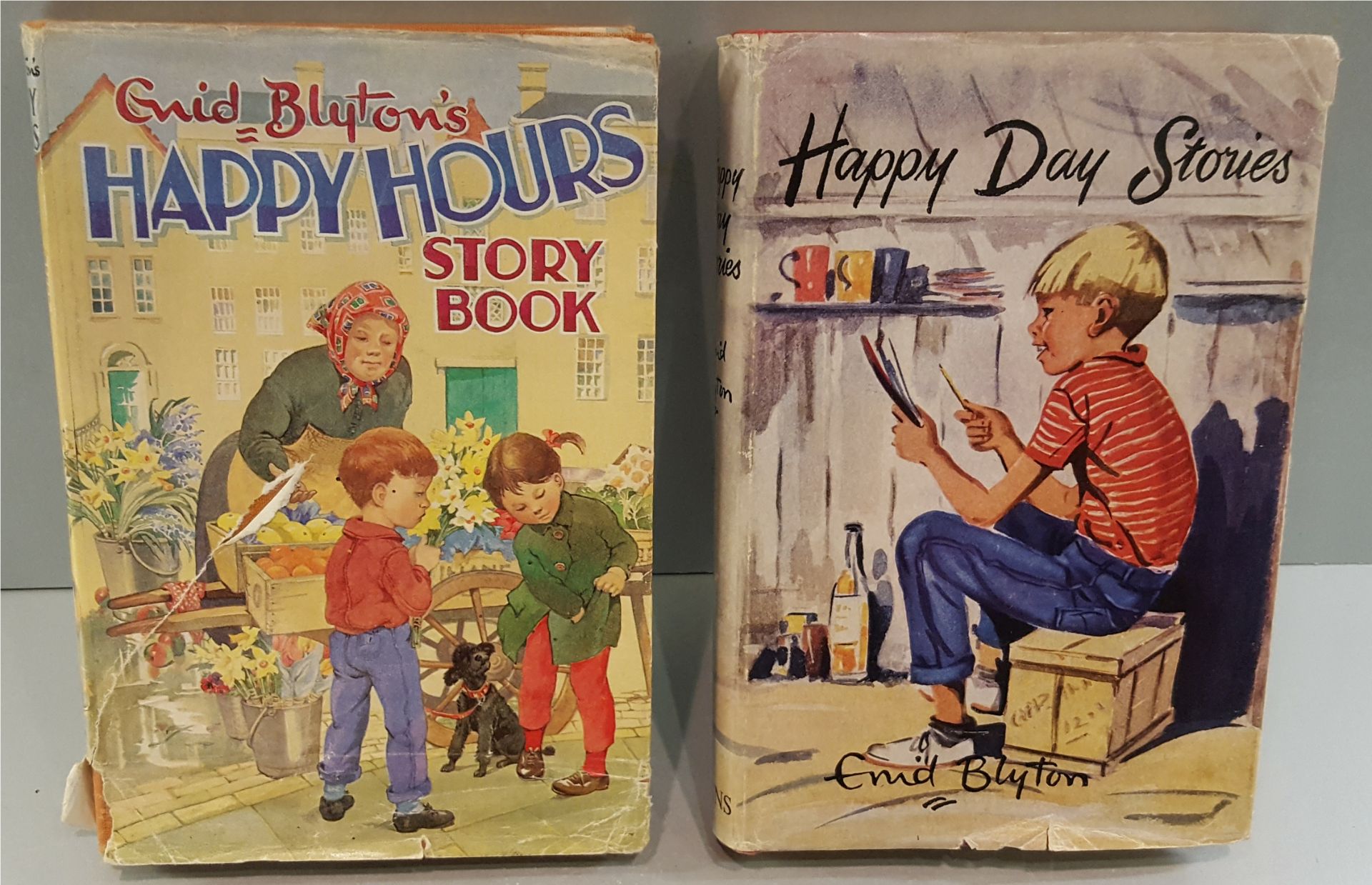 Vintage Retro 2 x Enid Blyton Hard Back Books 1 with Autograph.