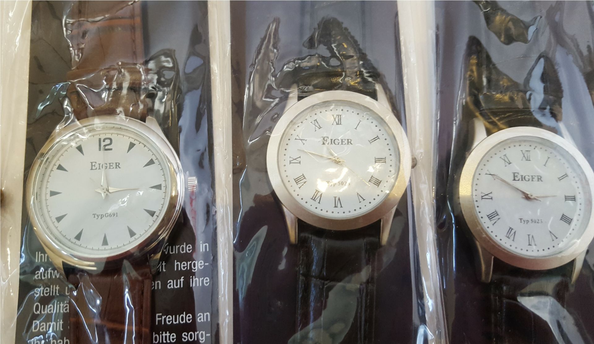 Vintage Wrist Watches 1 x Carvel 17 Jewels 3 x Eiger & 1 x Limit - Bild 3 aus 4